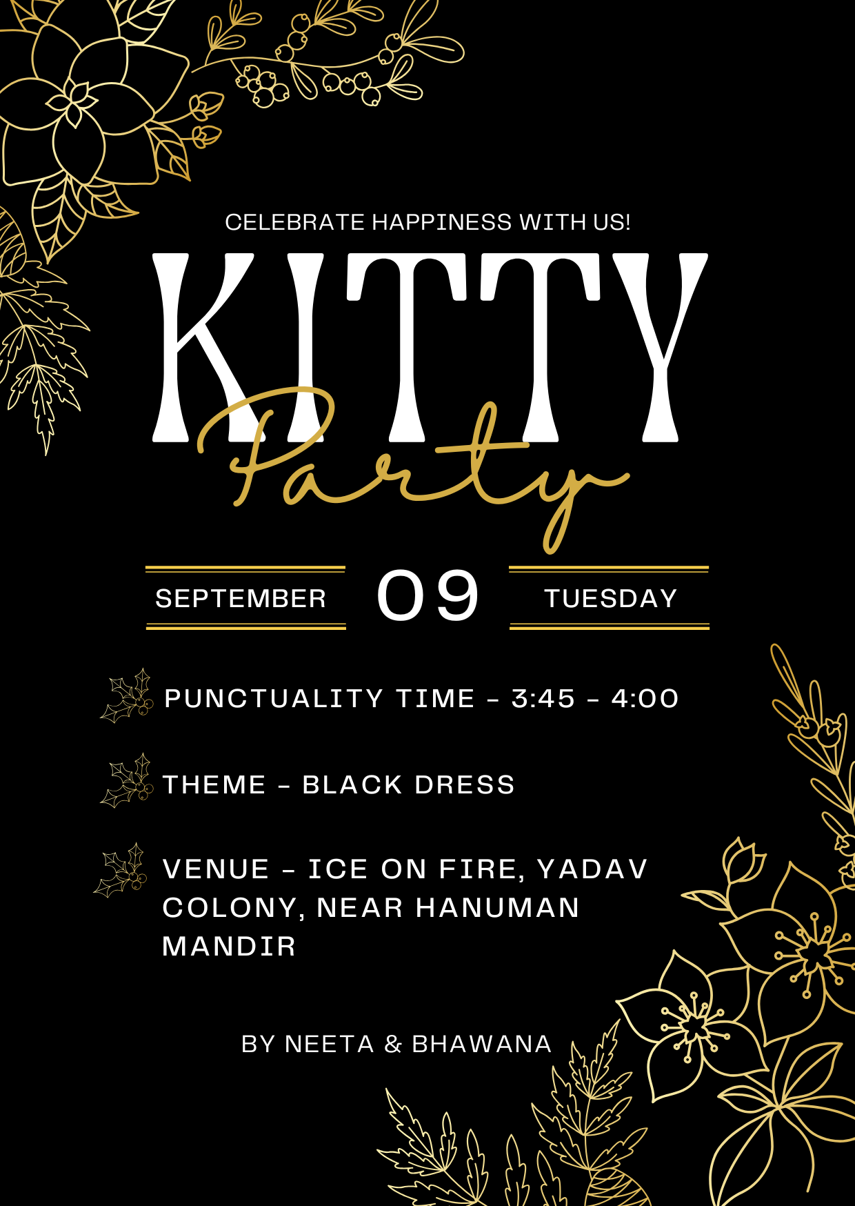 Luxury Christmas Party Invitation Design